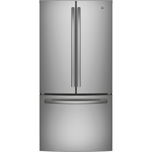 GE Réfrigérateur avec porte à deux battants de 24.8 pi³, acier inoxydable résistant aux marques de doigts - GNE25DYRKFS