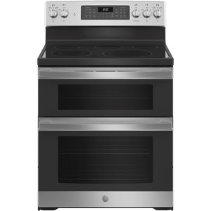 GE® 30" Free-Standing Electric Double Oven Convection Range Stainless Steel - JBS86SPSS