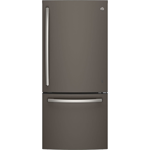 GE Réfrigérateur à congélateur inférieur de 20.9 pi³ Ardoise GDE21DMKES