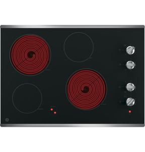 GE 30" Electric Smoothtop Cooktop Stainless Steel JP3030SJSS