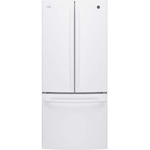 Réfrigérateur GE Profile homologué Energy Star de 20,8 pi³ avec porte à deux battants, blanc - PNE21NGLKWW