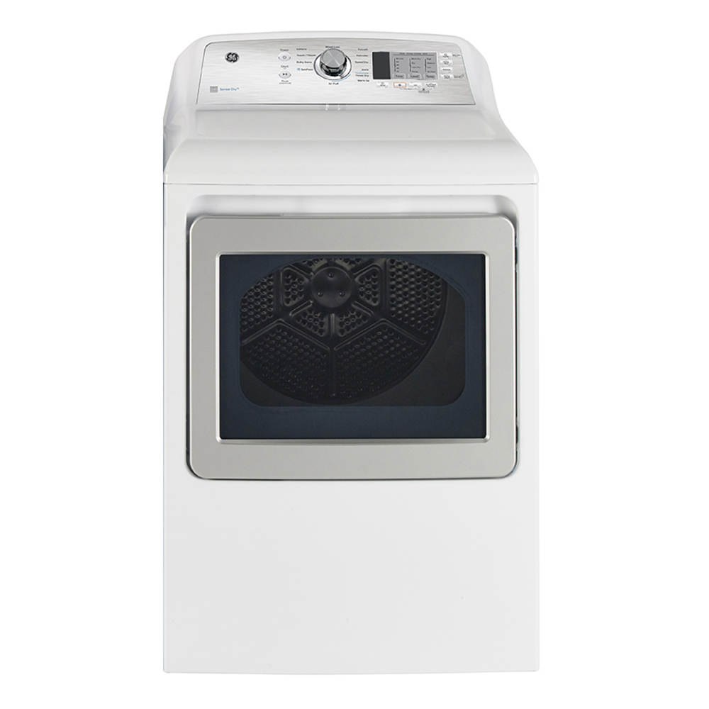 GE 7.4 cu.ft. Top Load Gas Dryer with SaniFresh Cycle White - WG02A01974